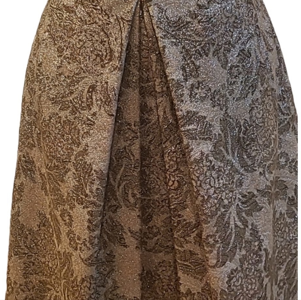 Dolce & Gabbana Size 42 Gold Leaf Dress - Picture 6 of 13
